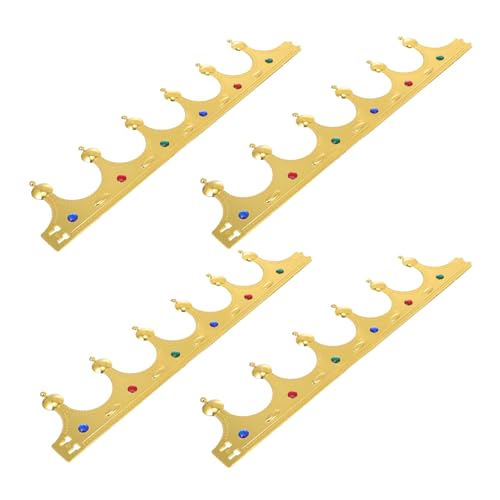 LOORGVEL 4 Stück Teiliges Goldene Kostüm kronen für Geburtstagsfeier Party Zubehör Leichtes Elegantes Design für Bühne und Alltag LOORGVEL 4 Stück Teiliges Goldene Kostüm kronen für Geburtstagsfeier Party Zubehör Leichtes Elegantes Design für Bühne und Alltag von LOORGVEL