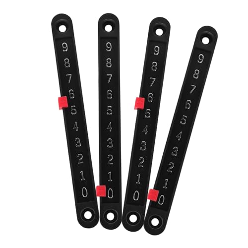 LOORGVEL 4 Stück Tischfußballtorschütze Tischfußballspiel Im Miniaturformat Interaktives Eltern- -Spiel Tischfußball Punkten Fußball Tischläufer Umweltfreundlicher Kunststoff Black von LOORGVEL