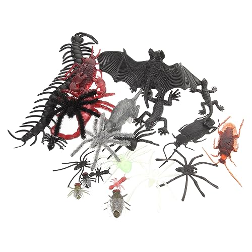 LOORGVEL 40 Stück Teiliges Insekten Figuren Realistische Tier Spielzeuge Langlebige Geruchlose Modelle Geeignet als Lernspielzeug und Halloween Deko Detailreiche Mikro Landschaft Ornamente von LOORGVEL