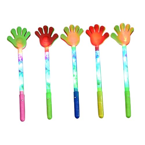 LOORGVEL 5 Stück Teiliges Leuchtende Handklatschen Cheer Requisiten Bunte Klatschspielzeuge für Sportpartys Halloween Geburtstagsfeiern LOORGVEL 5 Stück Teiliges Leuchtende Handklatschen Cheer Requisiten Bunte Klatschspielzeuge für Sportpartys Halloween Geburtstagsfeiern von LOORGVEL