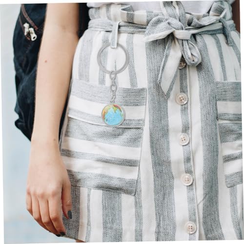 LOORGVEL 5 Stück Teiliges Weltkugel Schlüsselanhänger Kreativer Globe Keyring Robustes Leichtes Design Partygeschenke und Mitgebsel für Geburtstage Schule Rucksäcke und Taschen von LOORGVEL
