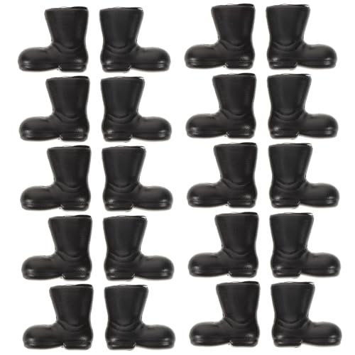 LOORGVEL 50 Stück Mini -Schuhe Minischuhe Stiefelschmuck Puppe Dekorative Schuhe Dekorative Minischuhe Szene Miniaturpuppenschuhe Die Plastik Schwarz LOORGVEL 50 Stück Mini -Schuhe Minischuhe Stiefelschmuck Puppe Dekorative Schuhe Dekorative Minischuhe Szene Miniaturpuppenschuhe Die Plastik Schwarz von LOORGVEL