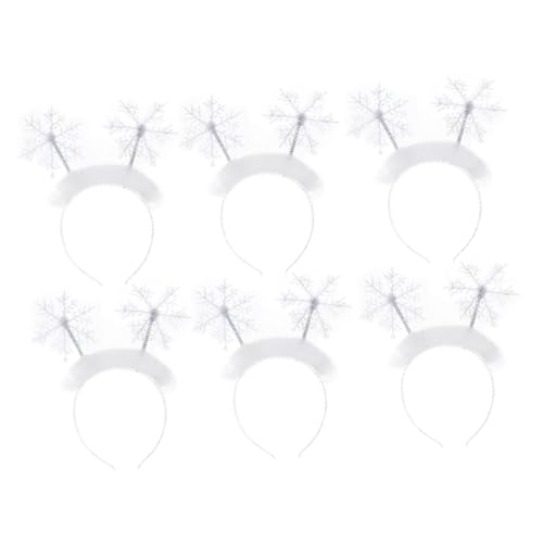 LOORGVEL 6 Stück Teiliges Weihnachts Haarreif mit Weißen Schneeflocken Festlicher Haarschmuck für Weihnachtsfeier Winterkostüm und Partydekoration Leicht Tragbar und Auffällig LOORGVEL 6 Stück Teiliges Weihnachts Haarreif mit Weißen Schneeflocken Festlicher Haarschmuck für Weihnachtsfeier Winterkostüm und Partydekoration Leicht Tragbar und Auffällig von LOORGVEL