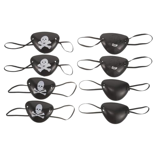 LOORGVEL 8 Stück Teiliges Halloween Piraten Augenklappen Langlebige Cosplay Accessoires mit Gruseligen Motiven Leichte Einäugige Augenklappe für Erwachsene für Kostüm und Mottopartys LOORGVEL 8 Stück Teiliges Halloween Piraten Augenklappen Langlebige Cosplay Accessoires mit Gruseligen Motiven Leichte Einäugige Augenklappe für Erwachsene für Kostüm und Mottopartys von LOORGVEL