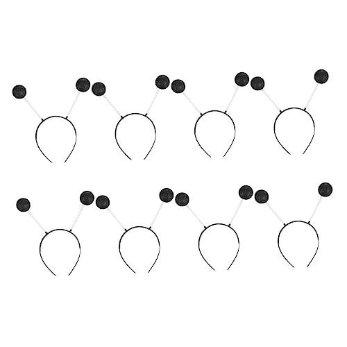 LOORGVEL 8stücke Teiliges Pompom Haarbänder Bunte Haarreifen Für Partys Karneval Und Cosplay Langlebig Und Bequem Haaraccessoire Für Erwachsene von LOORGVEL