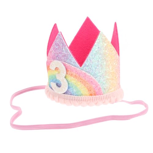 LOORGVEL Buntes Kindergeburtstagskrönchen Stoff Leichte und Praktische Krone für Jungen und Mädchen für Feiern und Unvergessliche LOORGVEL Buntes Kindergeburtstagskrönchen Stoff Leichte und Praktische Krone für Jungen und Mädchen für Feiern und Unvergessliche von LOORGVEL