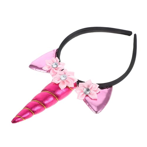 LOORGVEL Einhorn Haarreif mit Horn Blumen und Tierohren Handgefertigtes Kopfschmuck für Mädchen Cartoon Design für Geburtstage Fasching Kostümpartys und Foto Requisiten LOORGVEL Einhorn Haarreif mit Horn Blumen und Tierohren Handgefertigtes Kopfschmuck für Mädchen Cartoon Design für Geburtstage Fasching Kostümpartys und Foto Requisiten von LOORGVEL