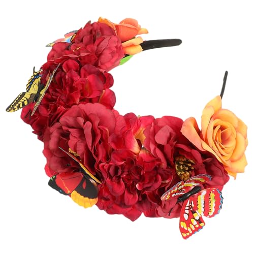 LOORGVEL Fascinator Headpiece mit Lebensechten Schmetterlings und Blumen Dekor Stoffbasiert Vielseitiges Haarband für Teeparty Halloween Valentinstag und Festliche Anlässe LOORGVEL Fascinator Headpiece mit Lebensechten Schmetterlings und Blumen Dekor Stoffbasiert Vielseitiges Haarband für Teeparty Halloween Valentinstag und Festliche Anlässe von LOORGVEL