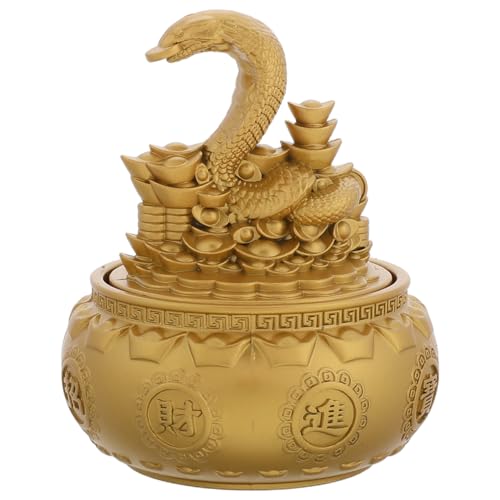 LOORGVEL Feng Shui Chinesisches Tierkreiszeichen Schlangen Miniatur Figur Reichtumssymbol Glücksbringer für Wohn Bürodekoration Vintage Ornament für Wohlstand LOORGVEL Feng Shui Chinesisches Tierkreiszeichen Schlangen Miniatur Figur Reichtumssymbol Glücksbringer für Wohn Bürodekoration Vintage Ornament für Wohlstand von LOORGVEL