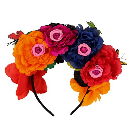 LOORGVEL Halloween Blumen Stirnband mit Schmetterlingen Stilvoller Haarschmuck für Damen Komfortables Stoffband für Halloween Party Karneval und Kostümfest LOORGVEL Halloween Blumen Stirnband mit Schmetterlingen Stilvoller Haarschmuck für Damen Komfortables Stoffband für Halloween Party Karneval und Kostümfest von LOORGVEL