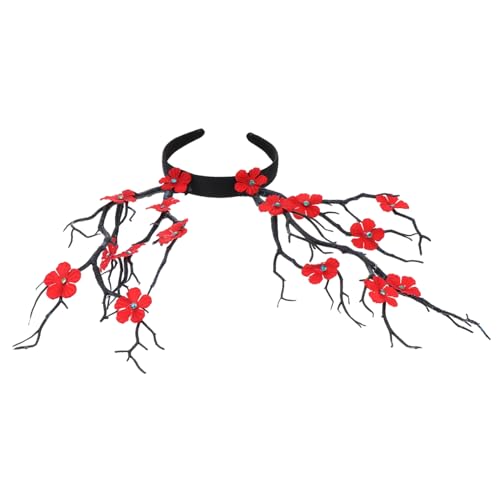 LOORGVEL Halloween Deko Rentier Geweih Kopfschmuck Damen Haarreif Cosplay Horn Stirnband für Party Festlicher Kopfschmuck mit Kreativem Design von LOORGVEL