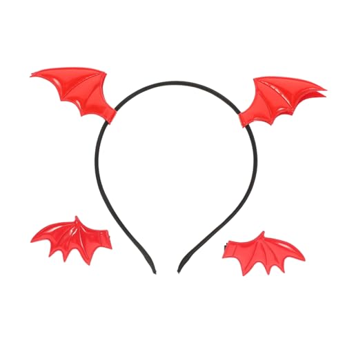 LOORGVEL Halloween Fledermaus Haarschmuck Teilig mit Fledermaus Stirnband und Haarclip Leichtes Party Accessoire für Cosplay Mottoparty und Familienfest LOORGVEL Halloween Fledermaus Haarschmuck Teilig mit Fledermaus Stirnband und Haarclip Leichtes Party Accessoire für Cosplay Mottoparty und Familienfest von LOORGVEL