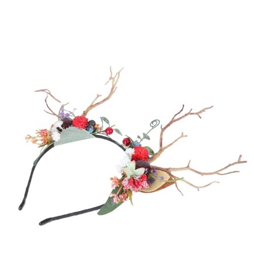 LOORGVEL Halloween Rentier Geweih Haarreif Party Haarschmuck für Mädchen Cosplay Kopfband Leicht Tragbar Festlicher Haarreif für Kostüm Party Zubehör LOORGVEL Halloween Rentier Geweih Haarreif Party Haarschmuck für Mädchen Cosplay Kopfband Leicht Tragbar Festlicher Haarreif für Kostüm Party Zubehör von LOORGVEL