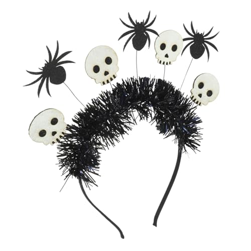 LOORGVEL Halloween Schädel Haarreif aus Langlebigem Material Lustiges Party Accessoire für Erwachsene und Bequeme für Kopfgrößen für Halloween Themenpartys und Fotoshootings LOORGVEL Halloween Schädel Haarreif aus Langlebigem Material Lustiges Party Accessoire für Erwachsene und Bequeme für Kopfgrößen für Halloween Themenpartys und Fotoshootings von LOORGVEL