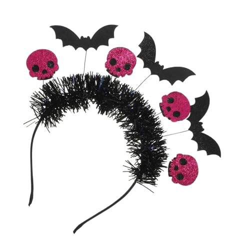 LOORGVEL Halloween Skull und Fledermaus Haarreif Lustige Cosplay Kopfbedeckung für Erwachsene Bequemes Partyaccessoire für Halloween Kostümpartys und Fotoshootings LOORGVEL Halloween Skull und Fledermaus Haarreif Lustige Cosplay Kopfbedeckung für Erwachsene Bequemes Partyaccessoire für Halloween Kostümpartys und Fotoshootings von LOORGVEL