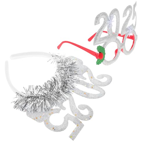 LOORGVEL Neujahrs Haarreif Silber Glitzernd Festlicher Kopfputz für Erwachsene Partyaccessoire Karneval Silvester Feier LOORGVEL Neujahrs Haarreif Silber Glitzernd Festlicher Kopfputz für Erwachsene Partyaccessoire Karneval Silvester Feier von LOORGVEL