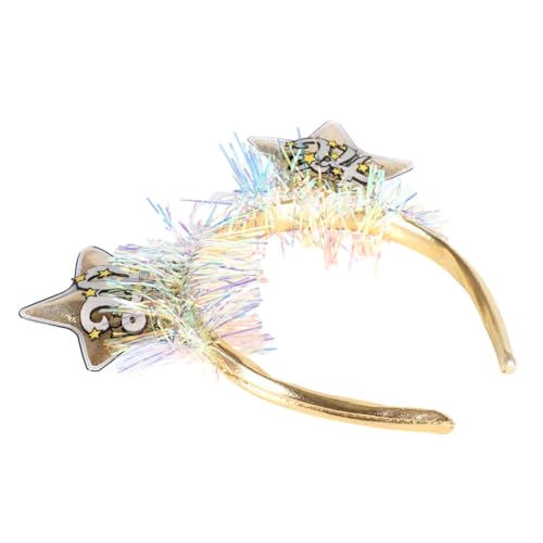 LOORGVEL Neujahrs Haarreif mit Glänzendem Fünfsterndesign Kopfschmuck für Party Festival Bruchsicheres Stirnband Leuchtenden Farben Dekoratives Accessoire für Feierlichkeiten LOORGVEL Neujahrs Haarreif mit Glänzendem Fünfsterndesign Kopfschmuck für Party Festival Bruchsicheres Stirnband Leuchtenden Farben Dekoratives Accessoire für Feierlichkeiten von LOORGVEL