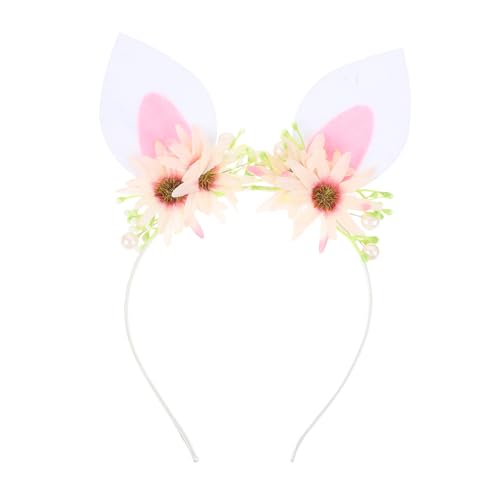 LOORGVEL Niedliches Haarreifen mit Hasenohren und Blüten Weiches Stirnband für Bühnenauftritte Tanz Cosplay und Festliche Anlässe Sichere und Bequeme Kopfbedeckung für Mädchen LOORGVEL Niedliches Haarreifen mit Hasenohren und Blüten Weiches Stirnband für Bühnenauftritte Tanz Cosplay und Festliche Anlässe Sichere und Bequeme Kopfbedeckung für Mädchen von LOORGVEL