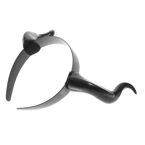 LOORGVEL Ox Horn Haarreif Kunststoff Wiederverwendbar Unisex Karneval Festival Kopfschmuck Party Zubehör LOORGVEL Ox Horn Haarreif Kunststoff Wiederverwendbar Unisex Karneval Festival Kopfschmuck Party Zubehör von LOORGVEL