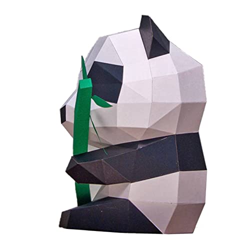 LOORGVEL Panda Origami Papiermodell DIY Kreatives Geometrisches Bastelspielzeug für Erwachsene als Dekoration und Lernspielzeug von LOORGVEL