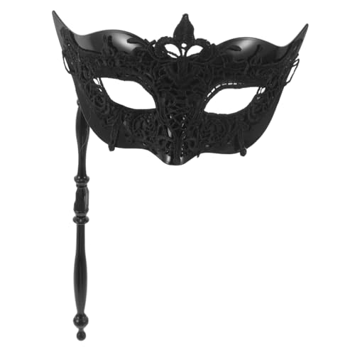 LOORGVEL Party Hand Holding Maske Maskerade Masken Maske Auf Stick Stock Frauen Tragbare Polyester Schwarz LOORGVEL Party Hand Holding Maske Maskerade Masken Maske Auf Stick Stock Frauen Tragbare Polyester Schwarz von LOORGVEL