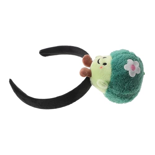 LOORGVEL Plüsch Brokkoli Haarreif Elastisch Lustiges Stirnband Damen Spa Make Up Gesichtswäsche Niedliches Kostüm Haar Accessoire für Kopfgrößen von LOORGVEL