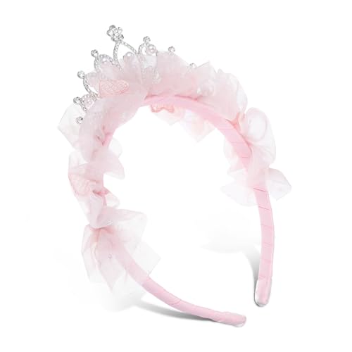 LOORGVEL Prinzessinnen Partykrone Stirnband mit Strass und Perlen Leichte Bequeme Geburtstagskrone für Mädchen Festliche Haarschmuck für Hochzeit und Geburtstag Sicherer Sitz Rosa Mesh LOORGVEL Prinzessinnen Partykrone Stirnband mit Strass und Perlen Leichte Bequeme Geburtstagskrone für Mädchen Festliche Haarschmuck für Hochzeit und Geburtstag Sicherer Sitz Rosa Mesh von LOORGVEL
