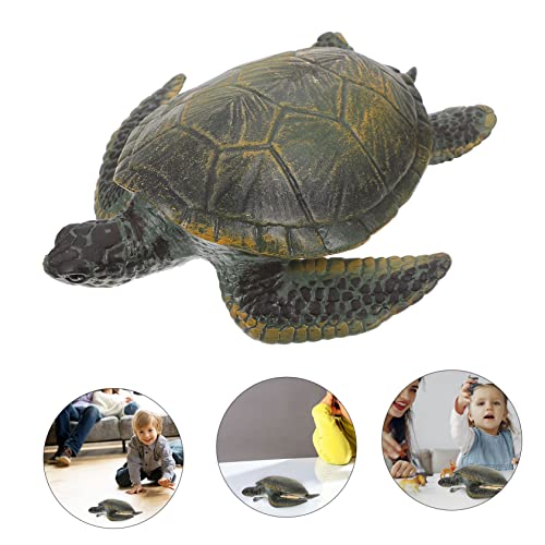 LOORGVEL Realistisches Schildkrötenmodell aus Solidem Material Langlebig und Detailgetreu Pädagogisch für Dekoration für Zuhause Büro und Schreibtisch Geeignet von LOORGVEL