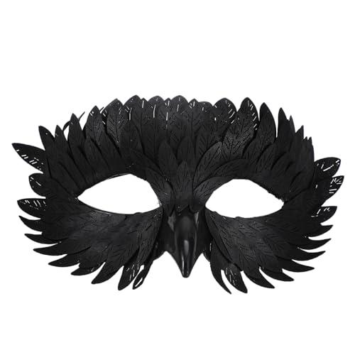 LOORGVEL Schwarze Gesicht Eulen Maske Herren Leicht Plastisch Komfortabel Für Halloween Karneval Maskerade Party LOORGVEL Schwarze Gesicht Eulen Maske Herren Leicht Plastisch Komfortabel Für Halloween Karneval Maskerade Party von LOORGVEL