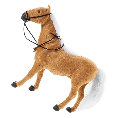 LOORGVEL Simulation Horse Figurine Realistische Pferdefigur für Dekoration für Zuhause Geschäfte und Tier Themenpartys Leicht und Vielseitig Einsetzbar von LOORGVEL