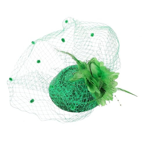 LOORGVEL St Patricks Day Haarschmuck Grün Mini Hut mit Schleier Vintage Stil Festliche Party Haarspange für Kostüm und Feierlichkeiten LOORGVEL St Patricks Day Haarschmuck Grün Mini Hut mit Schleier Vintage Stil Festliche Party Haarspange für Kostüm und Feierlichkeiten von LOORGVEL