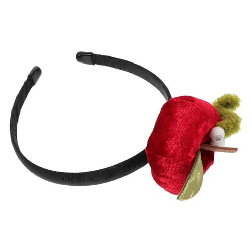 LOORGVEL Vintage Rotes Samt Stirnband mit Appliziertem Apfelmotiv Weicher Leichter Haarschmuck für Damen und Mädchen Festlicher Kopfschmuck zu Weihnachten und Alltag Retro fruchtiges LOORGVEL Vintage Rotes Samt Stirnband mit Appliziertem Apfelmotiv Weicher Leichter Haarschmuck für Damen und Mädchen Festlicher Kopfschmuck zu Weihnachten und Alltag Retro fruchtiges von LOORGVEL