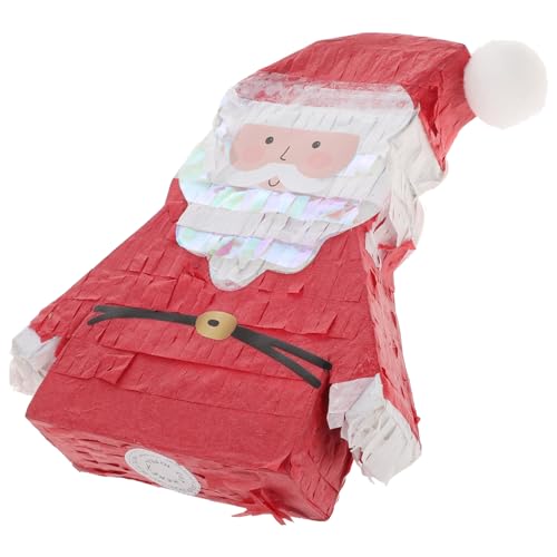 LOORGVEL Weihnachtliche Pinata mit Süßigkeitenfüllung Wetterfestes Outdoor Partyspiel für Weihnachtsfeiern Familien und Freundespiele von LOORGVEL