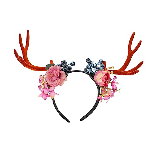 LOORGVEL Weihnachtliches Geweih Haarreif Antler Headband Elastisch Komfortabel Für Erwachsene Festliche Party Zubehör LOORGVEL Weihnachtliches Geweih Haarreif Antler Headband Elastisch Komfortabel Für Erwachsene Festliche Party Zubehör von LOORGVEL