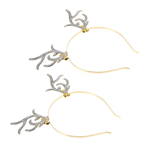 LOORGVEL Weihnachtliches Glitzer Rentier Haarreif mit Antlers und Glocken Lustiges Haarschmuck für Erwachsene für Weihnachtsfeiern Fotoshootings und Festlichkeiten LOORGVEL Weihnachtliches Glitzer Rentier Haarreif mit Antlers und Glocken Lustiges Haarschmuck für Erwachsene für Weihnachtsfeiern Fotoshootings und Festlichkeiten von LOORGVEL