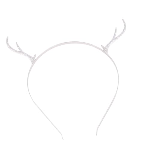 LOORGVEL Weihnachtliches Hirschgeweih Haarband Metalllegierung Festliches Haarschmuck Accessoire für Mädchen und Erwachsene für Party Karneval Cosplay von LOORGVEL