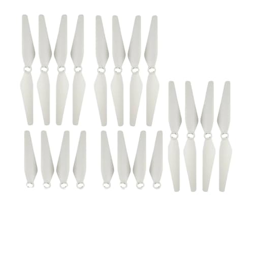 (20 Stück = 5 Sets) Propeller kompatibel mit X8SW X8SC X8PRO X8SG RC Drone Quadcopter Ersatzteile Universal(White 20PCS) von LOOwAH