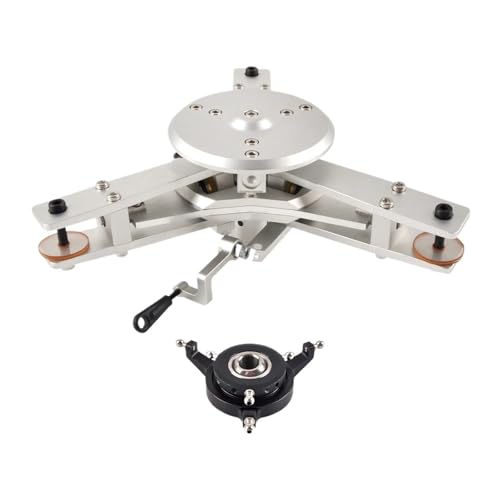 1 Set Rotorkopf 3 10mm 12mm mit Taumelscheibe kompatibel mit AS350 700 oder 800 Größe RC Hubschrauber Universal(10mm) von LOOwAH