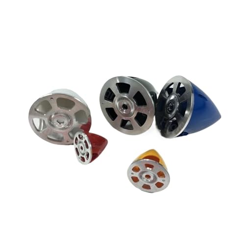 1 Stück 1,5 Zoll 1,75 Zoll 2 Zoll 2,25 Zoll 2,5 Zoll 2,75 Zoll 3 Zoll Kunststoff-Propellerspinner mit Aluminiumrückseite, RC-Flugzeugspinner Universal(63mm) von LOOwAH