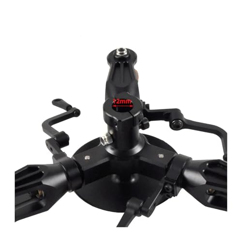12mm Metall-Rotorkopf-Taumelscheibe 3 4 5 Kompatibel mit RC-Hubschrauber-Rotorkopfteilen der Größe 700 und 800 Universal(12mm 3-Blade) von LOOwAH