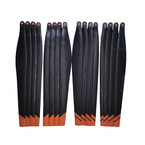 16 stücke Carbon Propeller Nylon Propeller R5413 U R5415 L CW CCW Propeller Kompatibel T40 T50 Drone Reparatur Teile Universal(Carbon Fiber Props C) von LOOwAH
