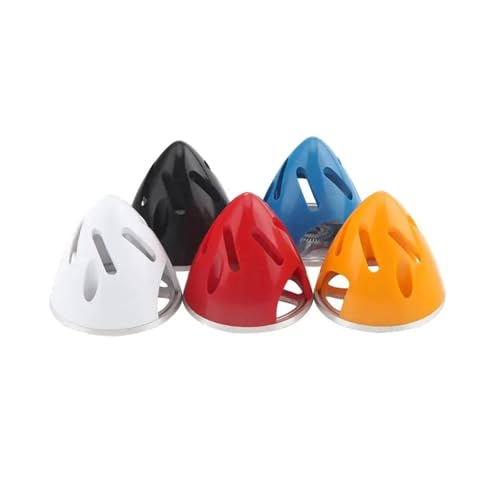 2/2,25/2,5/2,75/3/3,25 Zoll rotierender Propellerkegel aus Kunststoff mit Aluminium-Rückplatte, kompatibel mit RC-Flugzeugen universell(2 inch Yellow) von LOOwAH