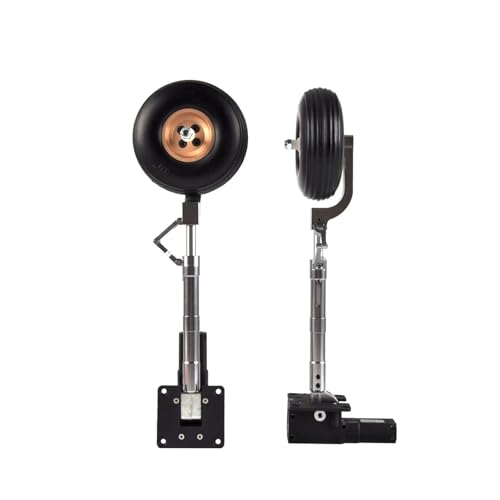 2 Stück Einziehbares Hauptfahrwerk Servolose Einziehbare Halterung mit Rädern Kompatibel mit 5-6kg RC Flugzeugmodell Universal 2 Stück Einziehbares Hauptfahrwerk Servolose Einziehbare Halterung mit Rädern Kompatibel mit 5-6kg RC Flugzeugmodell Universal von LOOwAH