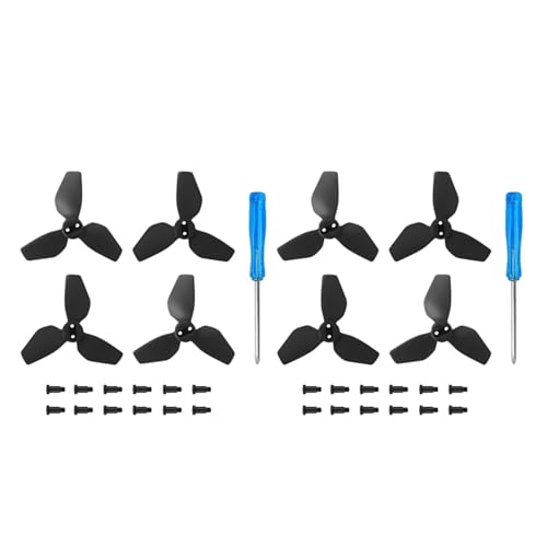 2016S Propeller Schnellverschluss Ersatzteile Lüfterflügel Drohnenzubehör Universal(Black 8pcs) von LOOwAH