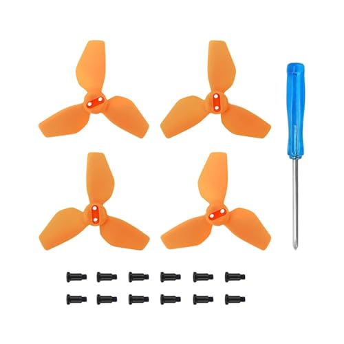 2016S Propeller Schnellverschluss Ersatzteile Lüfterflügel Drohnenzubehör Universal(Orange 4pcs) von LOOwAH