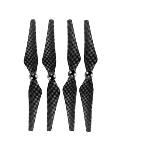 3 Arten 4-teiliges Set Carbon Propeller 9450F Kompatibel mit P4 mit Basis Drohne Propellerteile Drohne Zubehör Universal(4pcs Black Silver-2) von LOOwAH
