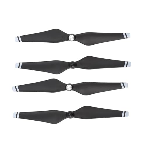 4/8 stücke 9450 Propeller Kompatibel mit 3P SE 2 Drone Teile Requisiten Ersatz, Drone Zubehör Universal(Black Silver 4pcs) von LOOwAH