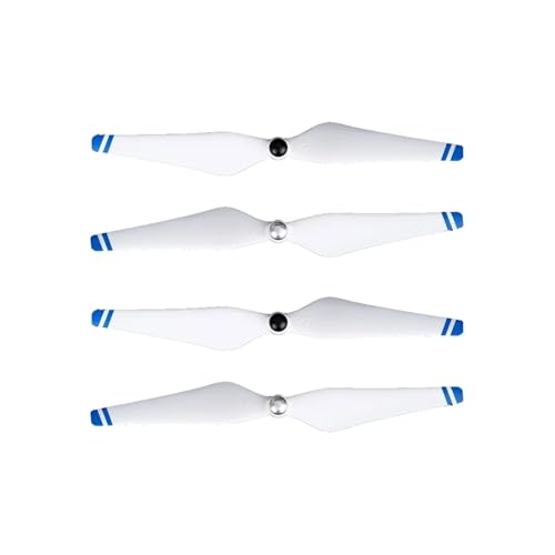 4/8 stücke 9450 Propeller Kompatibel mit 3P SE 2 Drone Teile Requisiten Ersatz, Drone Zubehör Universal(White Blue 4pcs) von LOOwAH