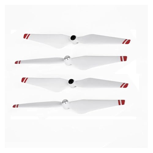 4/8 stücke 9450 Propeller Kompatibel mit 3P SE 2 Drone Teile Requisiten Ersatz, Drone Zubehör Universal(White Red 4pcs) von LOOwAH