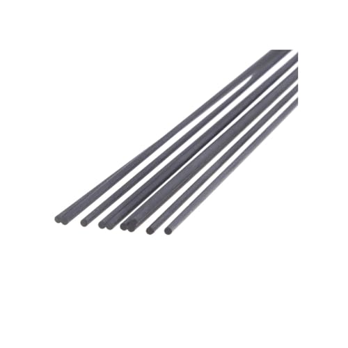 5 Stück/10 Stück Universal-Carbonstab, massiver Rundstab, Durchmesser 1 mm, 2 mm, 3 mm, 4 mm, 5 mm, 6 mm, 7 mm, 8 mm, 11 mm, 12 mm, Länge 500 mm, kompatibel mit Spielzeugzubehör(2.5mm x 10pcs) von LOOwAH
